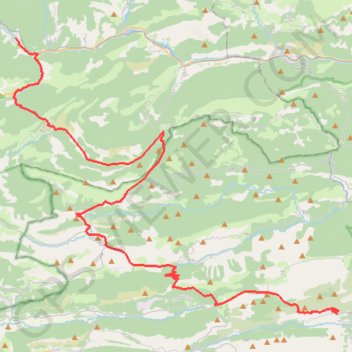Trace GPS De Annot à Gréollières, itinéraire, parcours
