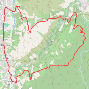 Trace GPS Randonnée vinca-ermitage de doma nova, itinéraire, parcours