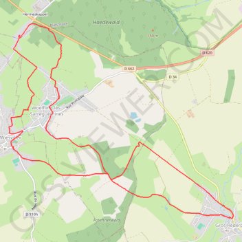 Trace GPS Les Éoliennes de Woelfling - Gros-Réderching, itinéraire, parcours
