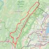 Trace GPS Bellegarde - Mijoux - Lamoura - Giron - Bellegarde, itinéraire, parcours