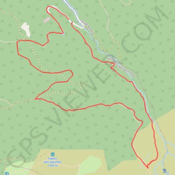 Trace GPS Cirque des cascades de Boulon, itinéraire, parcours