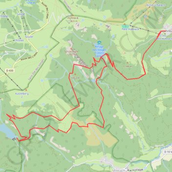 Trace GPS Lacs vosgiens, Altenweiher, itinéraire, parcours