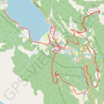 Trace GPS Homlong - Geiranger, itinéraire, parcours