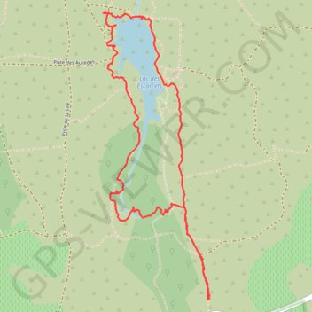 Trace GPS Lac des Escarcets - Vallon des Mines, itinéraire, parcours