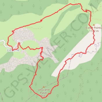 Trace GPS Circuit du Grand Palier, itinéraire, parcours