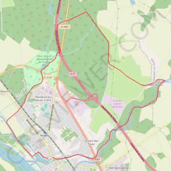 Trace GPS Briare - Trousse-Bois, itinéraire, parcours