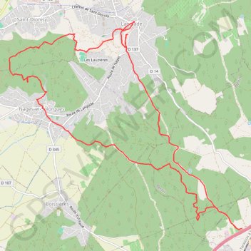 Trace GPS Bernis - Oppidum de Nages, itinéraire, parcours
