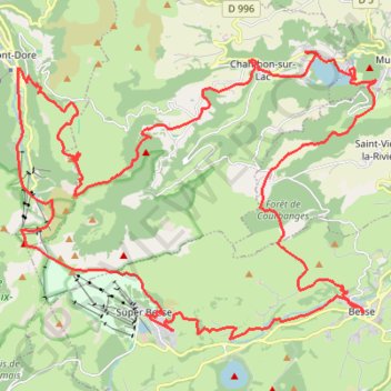 Trace GPS Auvergne, itinéraire, parcours