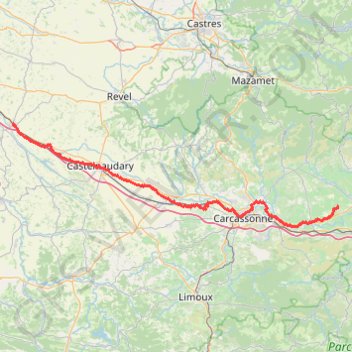 Trace GPS Toulouse - Arles, itinéraire, parcours