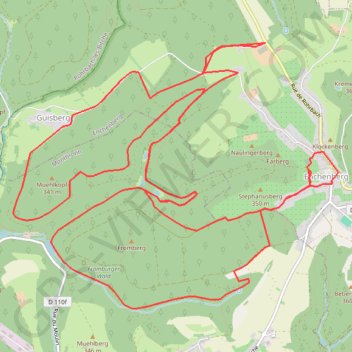 Trace GPS Par monts et vaux à l'ouest d'Enchenberg, itinéraire, parcours
