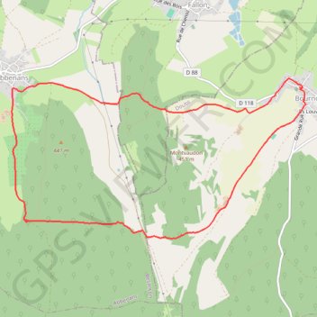Trace GPS Le chalet de la combe aux chevreuils, itinéraire, parcours