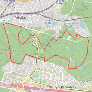 Trace GPS Foret de Meudon, itinéraire, parcours