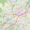 Trace GPS Courcelles-Brognard via les pistes cyclable, itinéraire, parcours