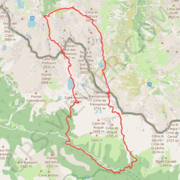 Trace GPS Autour des lac Fremamorte et la Nègre, itinéraire, parcours
