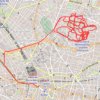 Trace GPS Dénivelé à Paris (Montmartre), itinéraire, parcours