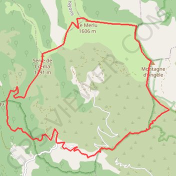 Trace GPS Baronnies - Montagne d'Angèle, itinéraire, parcours