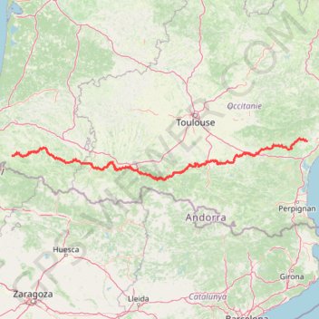 Trace GPS Voie du Piémont, itinéraire, parcours
