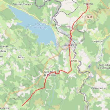 Trace GPS Pradelles - Fouzilhac, itinéraire, parcours