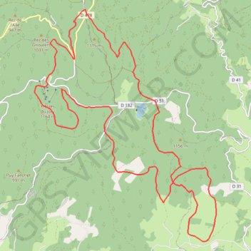 Trace GPS Les Routes Forestières des Monts de la Madeleine, itinéraire, parcours