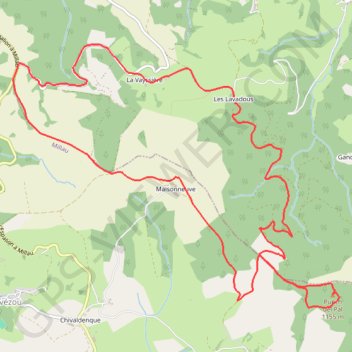 Trace GPS Boucle VTT Pic du Pal - Maisonneuve - Vacquières, itinéraire, parcours