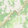 Trace GPS Gorges du Tarn (Sainte Enimie-La Malène), itinéraire, parcours