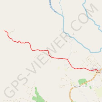 Trace GPS Tibag Waterfalls, itinéraire, parcours