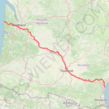 Trace GPS Lacanau - Narbonne, itinéraire, parcours