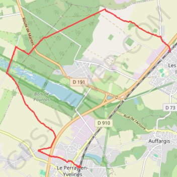 Trace GPS Le Bois des Plainvaux, itinéraire, parcours