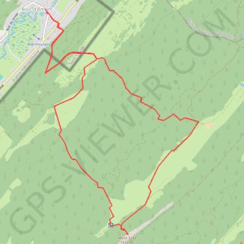 Trace GPS Bois Amont Mont Sala, itinéraire, parcours