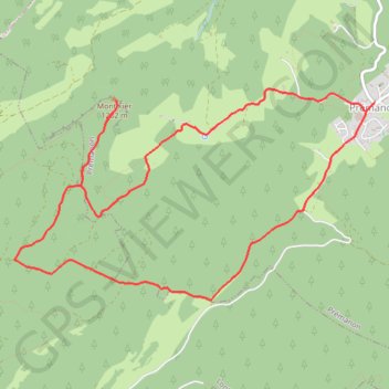 Trace GPS Le Mont Fier - Prémanon, itinéraire, parcours