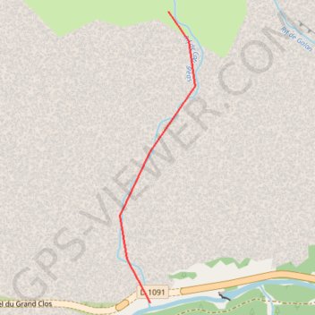 Trace GPS La Grave - Malaval versant S, itinéraire, parcours
