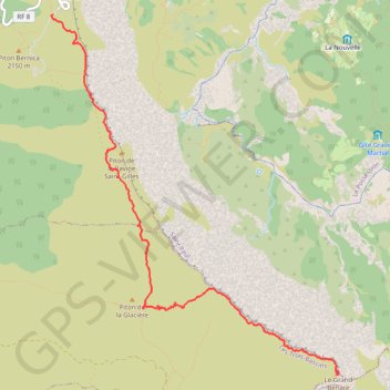 Trace GPS Grand Bénare vers Le Maïdo, itinéraire, parcours