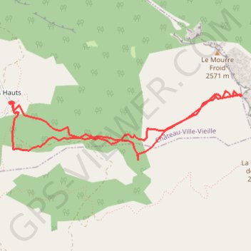 Trace GPS Crete de mourre froid, itinéraire, parcours