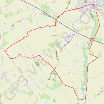 Trace GPS Circuit de la Boudrelle - Sainteenwerck, itinéraire, parcours