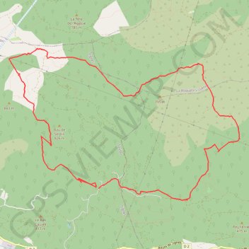 Trace GPS Plateau d'agnis, itinéraire, parcours