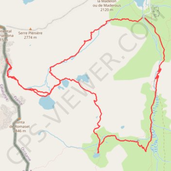 Trace GPS Pic Sud de Canalbonne, itinéraire, parcours