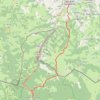 Trace GPS Chemin de Compostelle : Saint-Jean-Pied-de-Port - Roncevaux, itinéraire, parcours