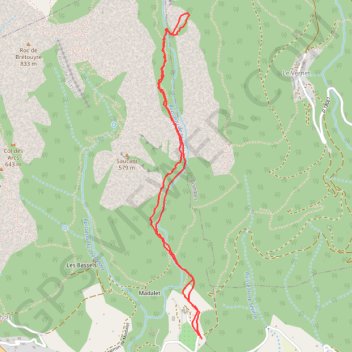 Trace GPS Caroux - Pilier du Bosc - Aiguille à Marcel, itinéraire, parcours
