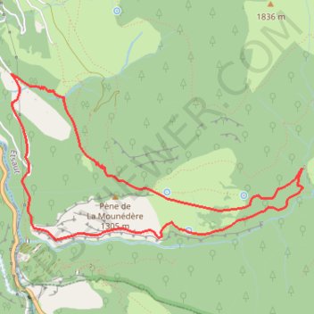 Trace GPS Chemin de la Mâture en vallée d'Aspe, itinéraire, parcours