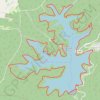 Trace GPS Tours du lac de Pierre-Percée - 27 km DN 350m, itinéraire, parcours