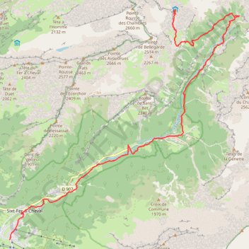 Trace GPS Traversée des Alpes - Étape 6, itinéraire, parcours