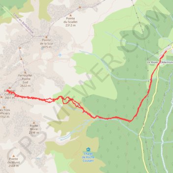 Trace GPS Col de la Pierre, itinéraire, parcours