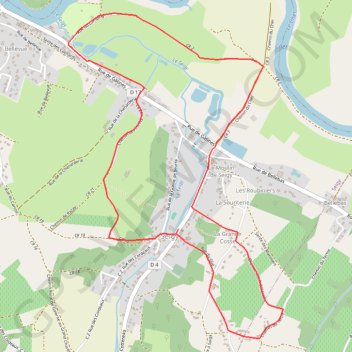 Trace GPS Entre coteaux et vallée - Seigy, itinéraire, parcours