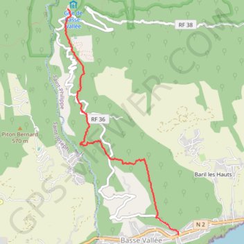 Trace GPS Réunion - J16, itinéraire, parcours
