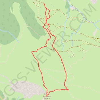 Trace GPS Bergons-Bachebirou, itinéraire, parcours