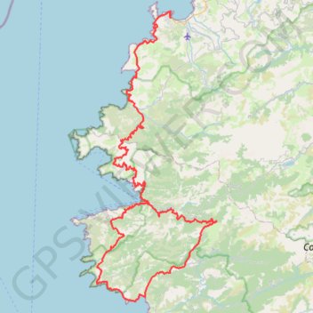 Trace GPS E12 - Calvi - Porto, itinéraire, parcours