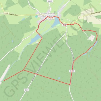 Trace GPS Bol d'oxygène - Saint-Evroult Notre-Dame du Bois, itinéraire, parcours