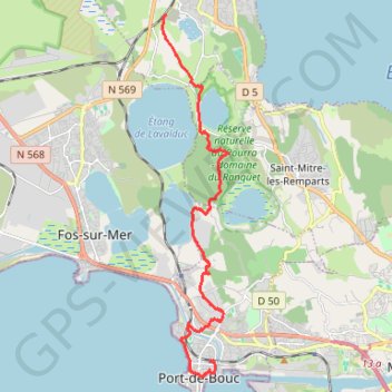Trace GPS Rassuen-Port de Bouc, itinéraire, parcours