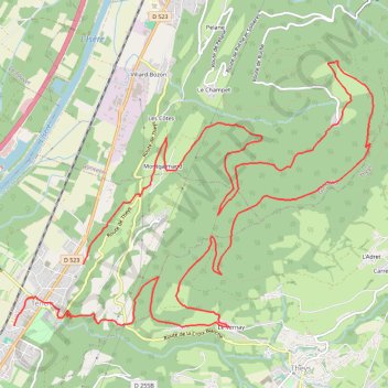 Trace GPS Nocturne de Tencin Nov 2021, itinéraire, parcours
