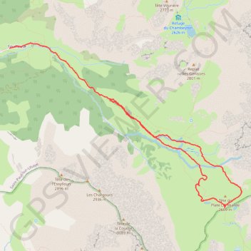 Trace GPS Col du Vallonet, itinéraire, parcours